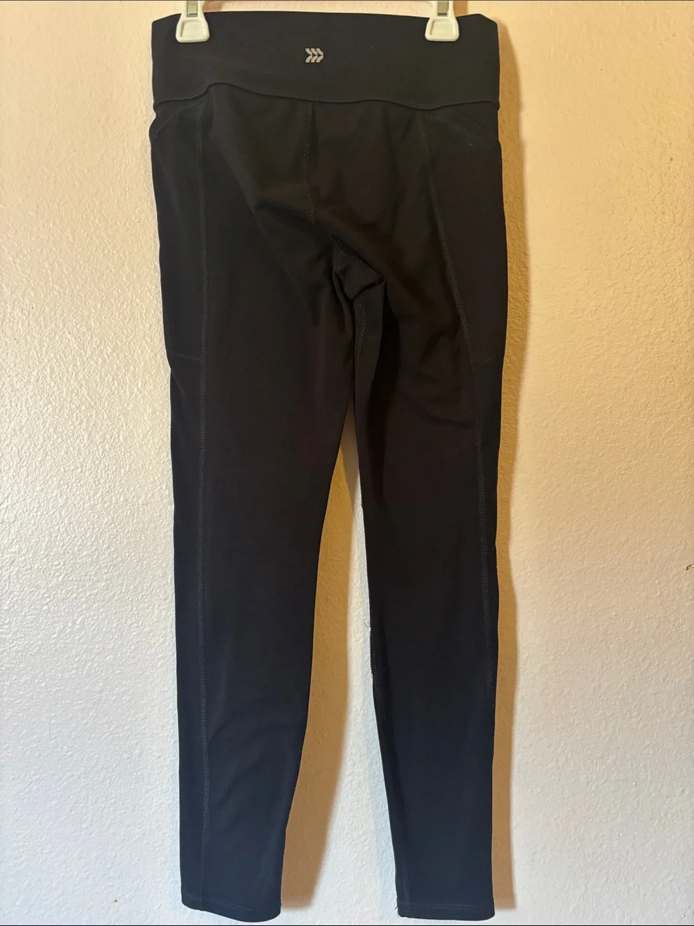 All In Motion Black High-Waist Active Leggings With Pockets, Size L