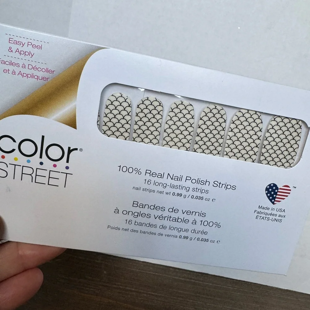 Color Street Mermaid You Look fdl046 100% real nail polish strips 16 Pcs+8 BONUS