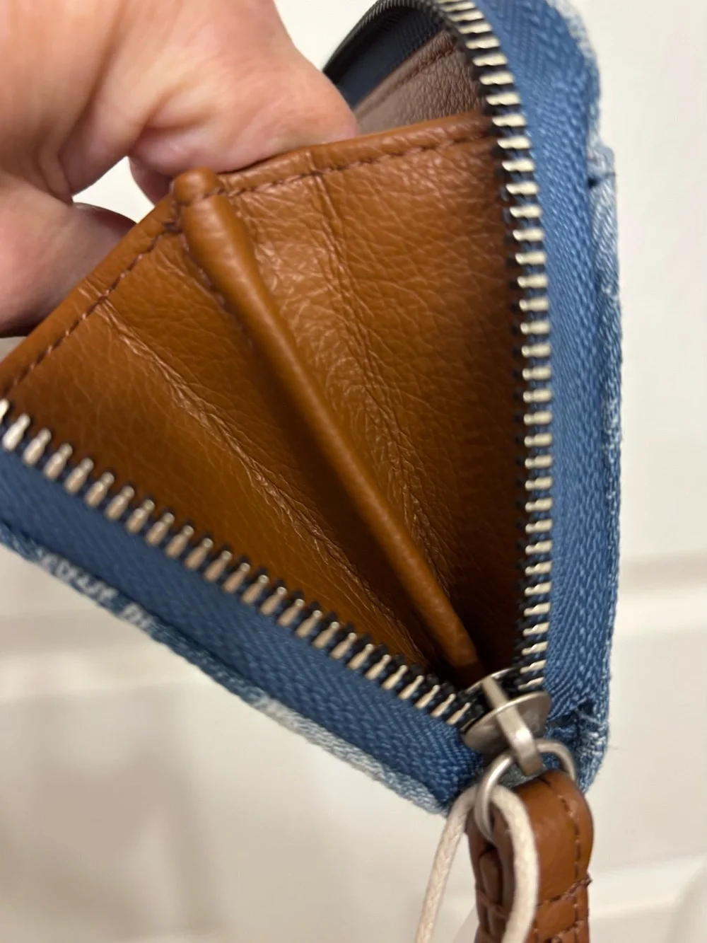 Lucky Brand denim floral wristlet wallet - NWT