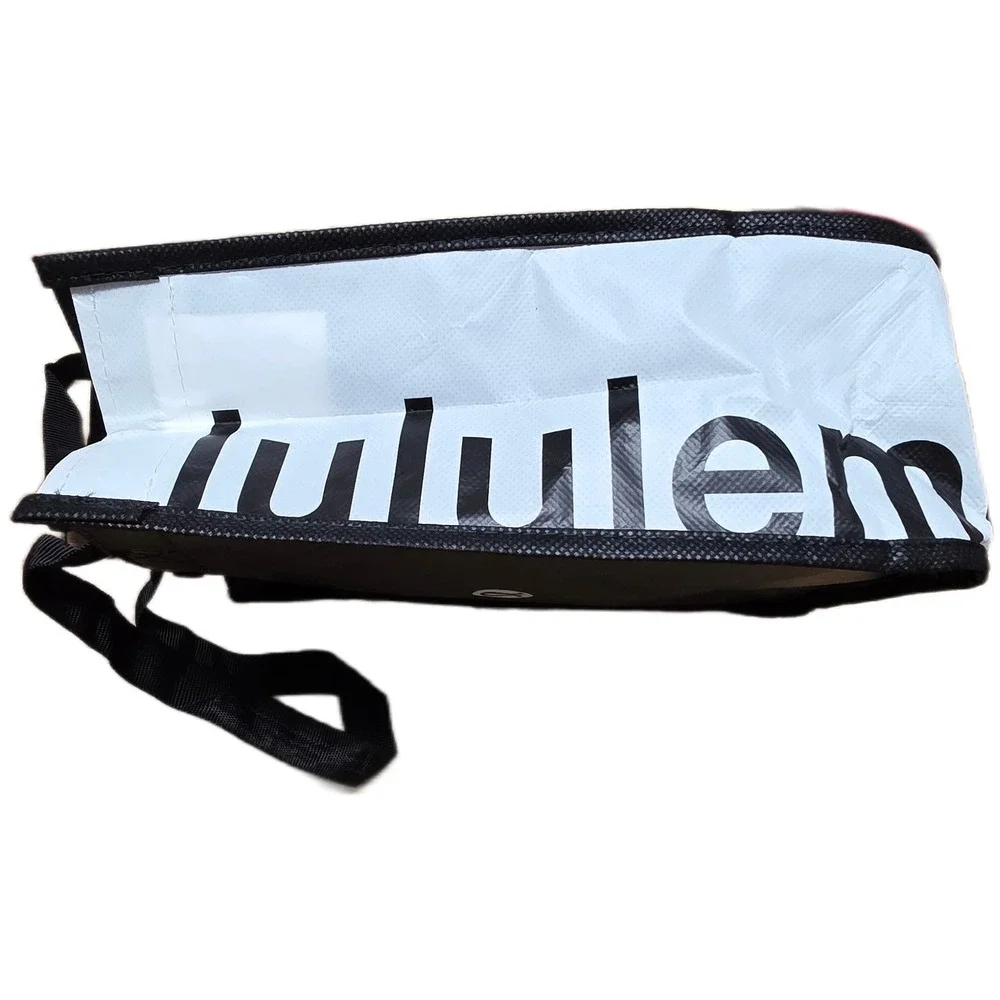 Lululemon Reusable Shopping‎ Tote Bags Set of 4 Red Black Eco Friendly