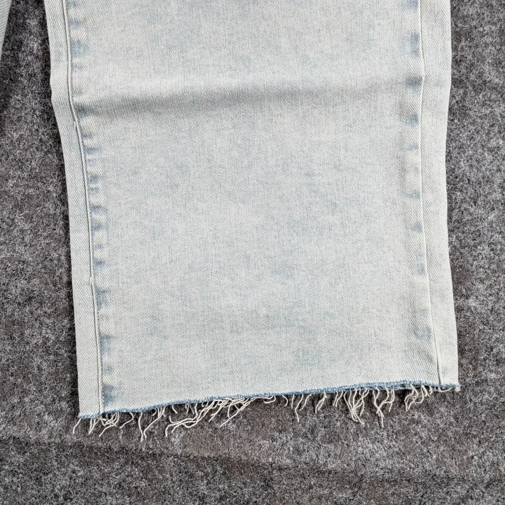 NWT Good‎ American Good Waist Palazzo Crop Jeans Womens 15 Indigo Patch Pockets