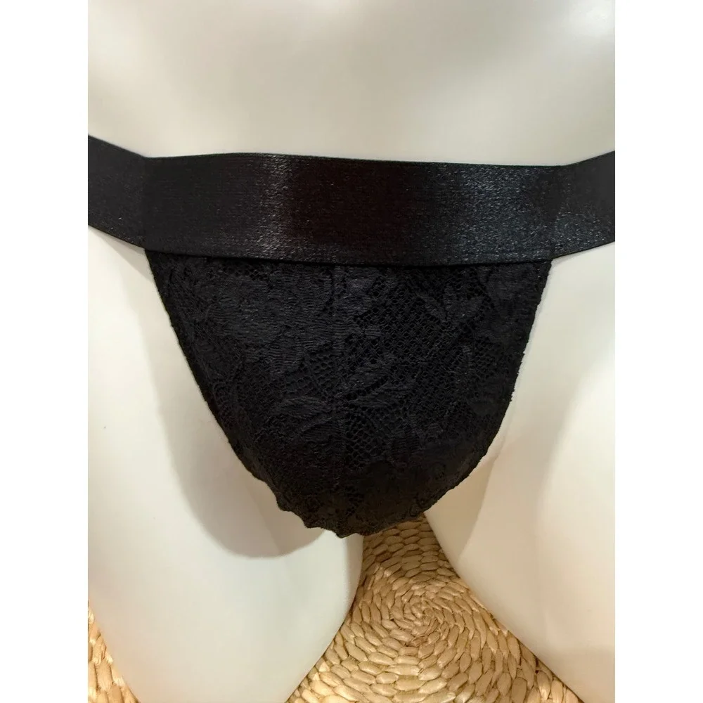 Cosabella Never Say‎ Never Lace Sports Brief Black Men's Size M NWT