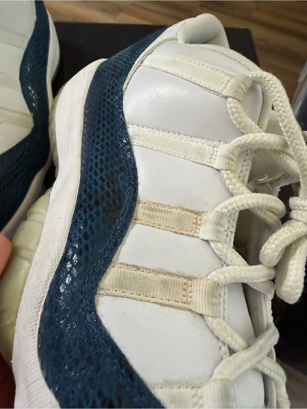 Air Jordan 11 size 12 (Low Navy Snakeskin 2019) CD6846-102