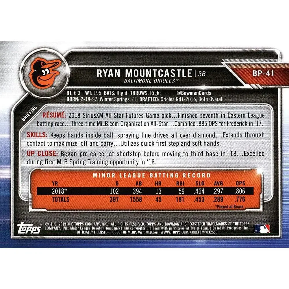 Bowman prospects 2019 baltimore
