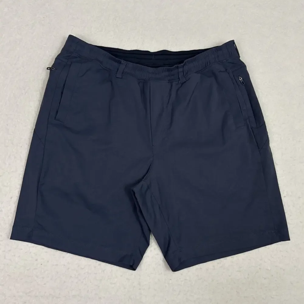 Birddogs Men’s XL Blue 9 Inch Lined Performance Gym Golf Shorts