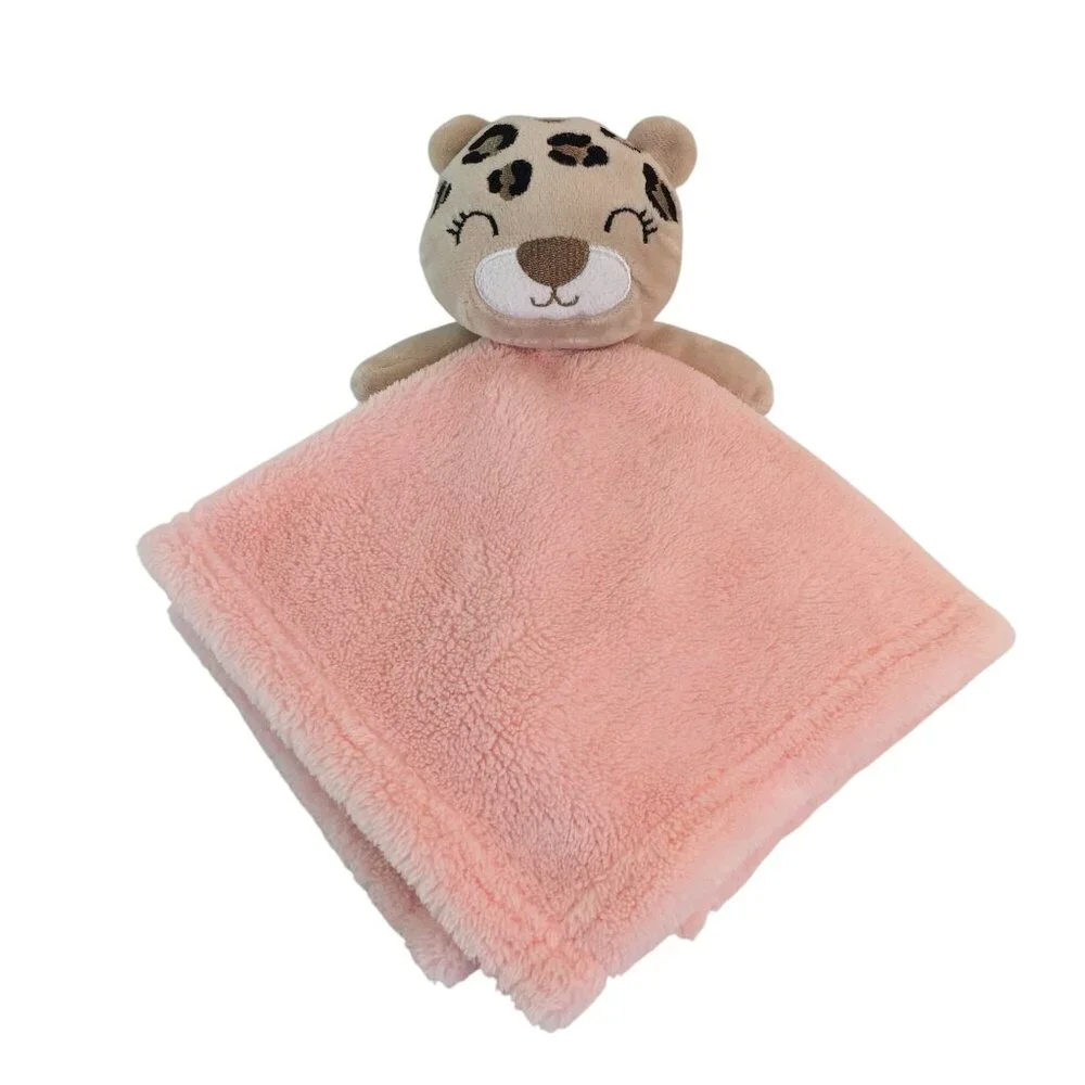 Baby Gear Pink Tan‎ Leopard Cheetah Lovey 14