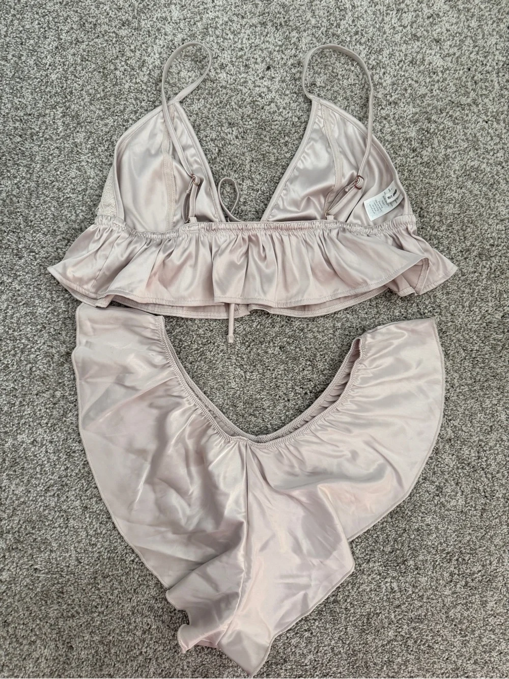 aerie trim sheen ruffled