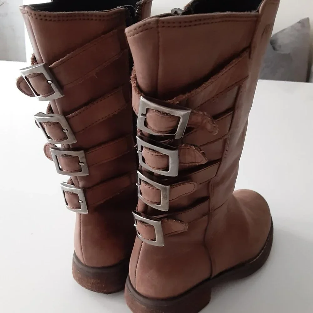 Simonetta brown leather
