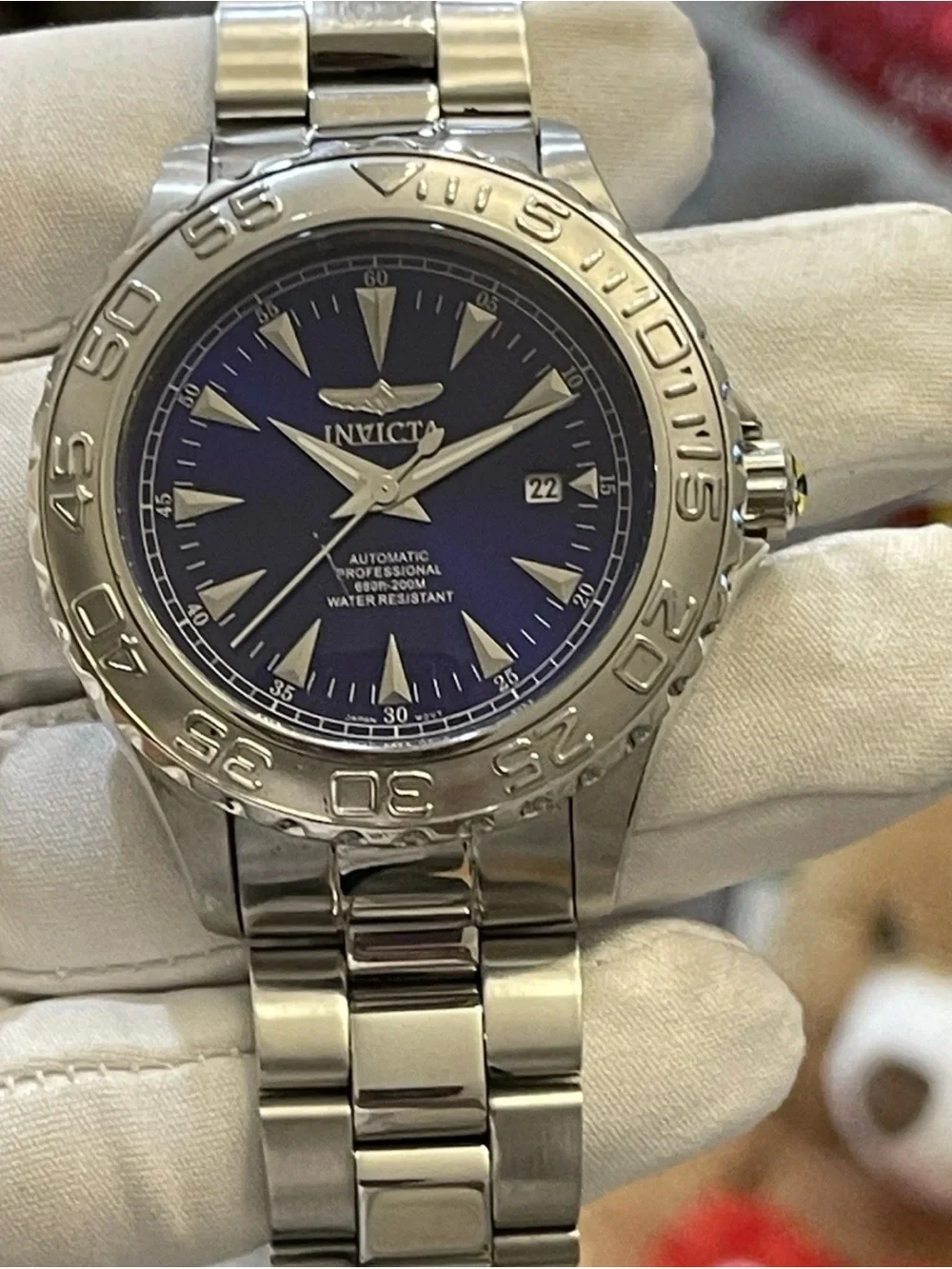 Invicta Men 2301 Pro Diver Automatic Watch Blue Dial Ocean Ghost 47mm 200M Steel