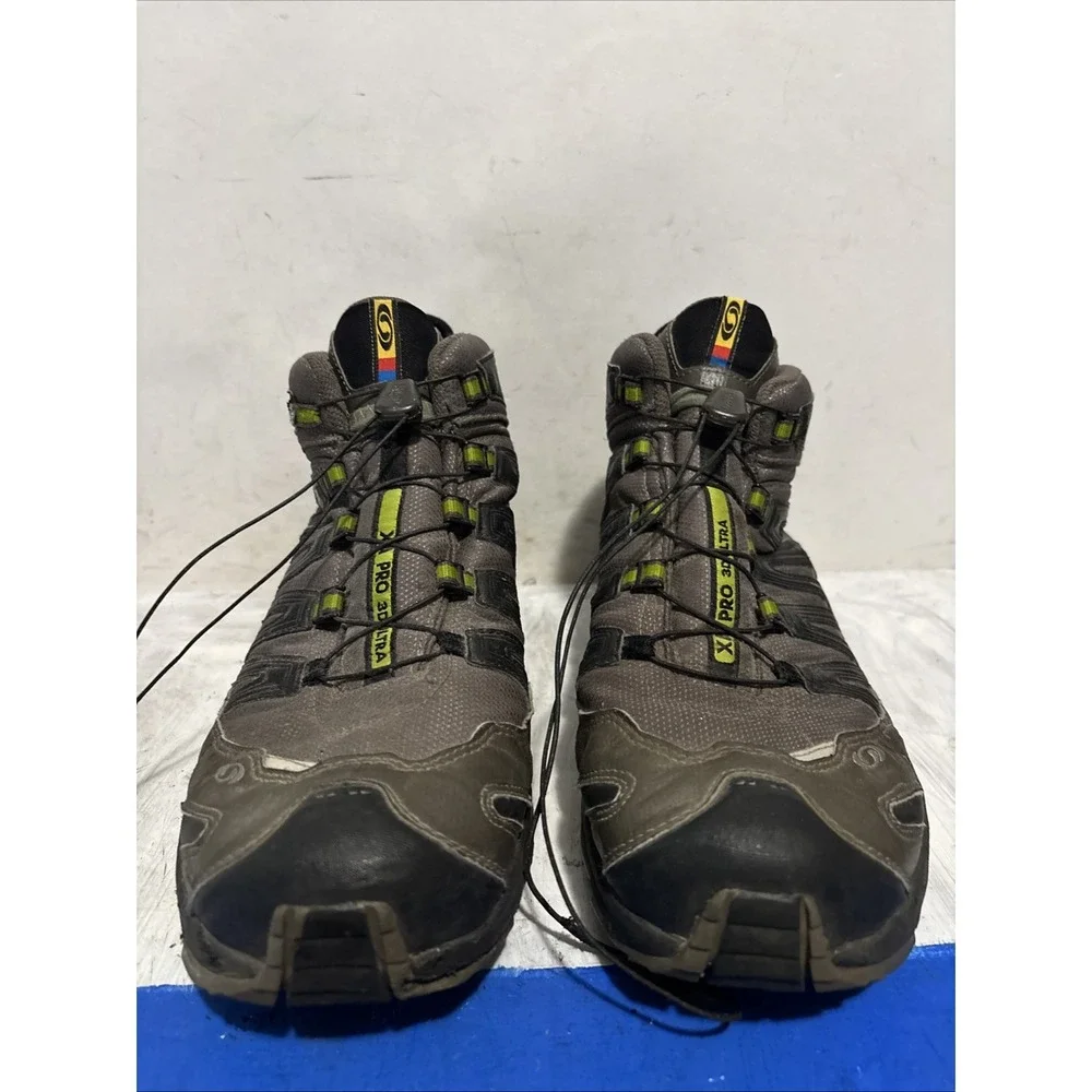 Salomon XA Pro 3D Ultra Goretex Trail Hiking Shoes Mens 11 Green 108756