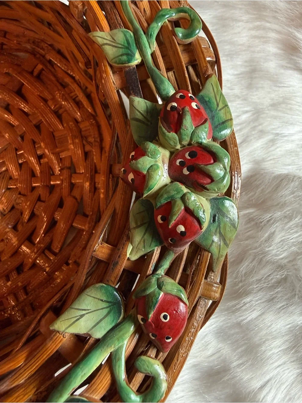 Strawberry Bread Basket & Mini Strawberry Pie Accent Jar