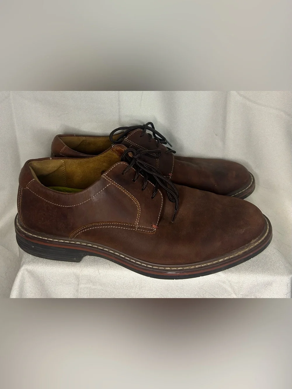 Florsheim Men’s Brown Suede Leather Oxford Norwalk Dress Shoes‎ Preppy Business