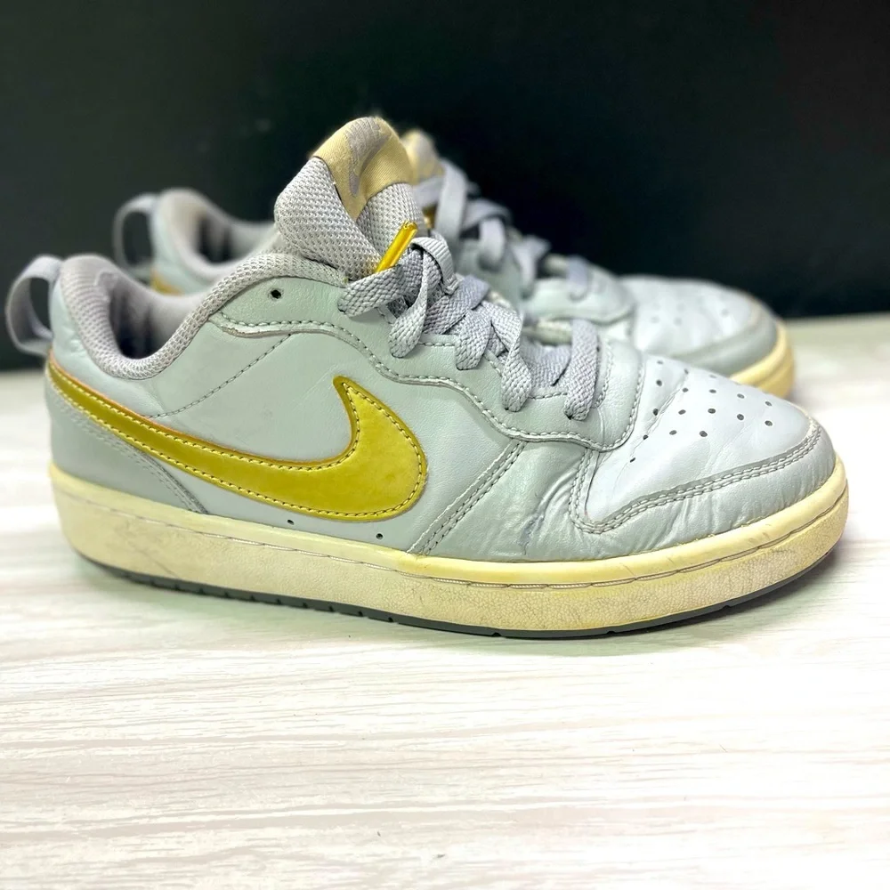 Nike Court Borough Low 2 Gray Sneakers Shoes BQ5448-013 Youth Kids 4Y 2021