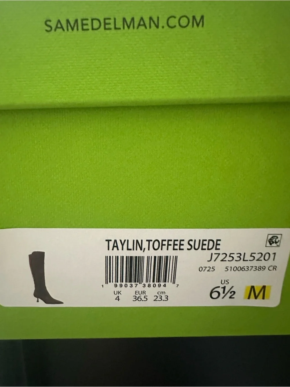 Sam Edelman tall over