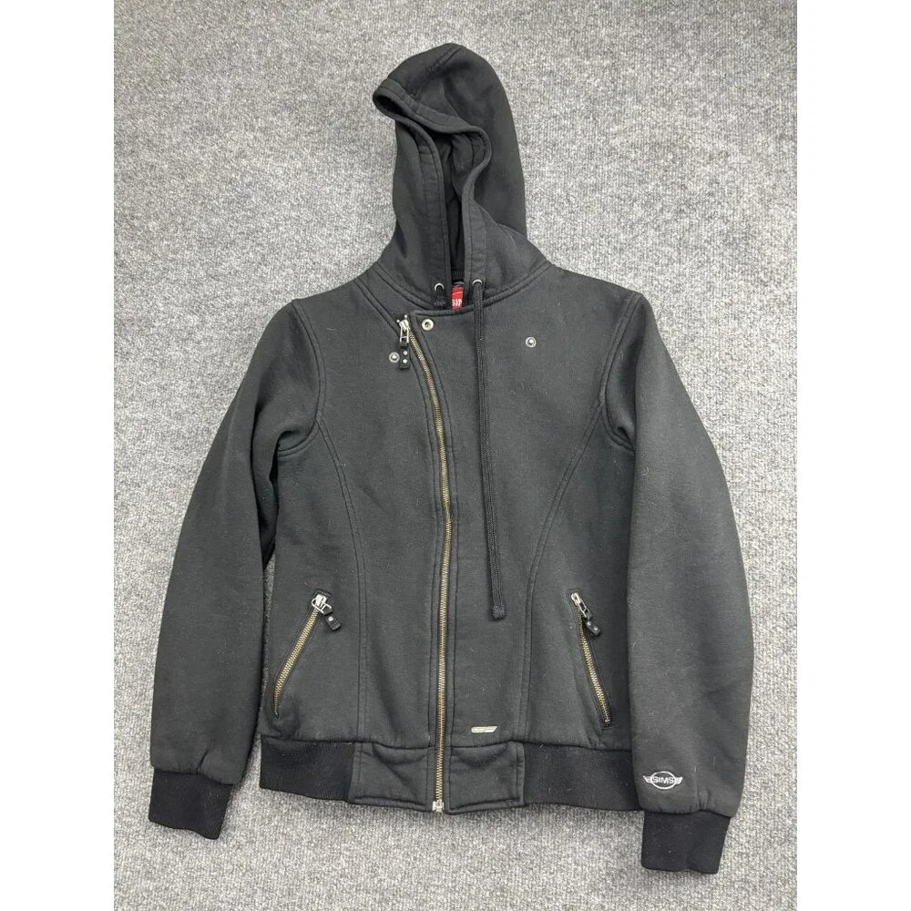 Sims Snowboarding Jacket Womens Medium Black Hooded‎ Fleece Zip Pockets