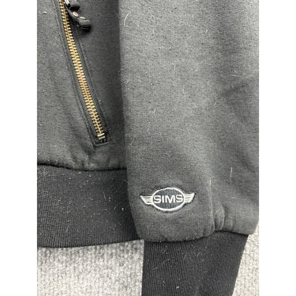 Sims Snowboarding Jacket Womens Medium Black Hooded‎ Fleece Zip Pockets