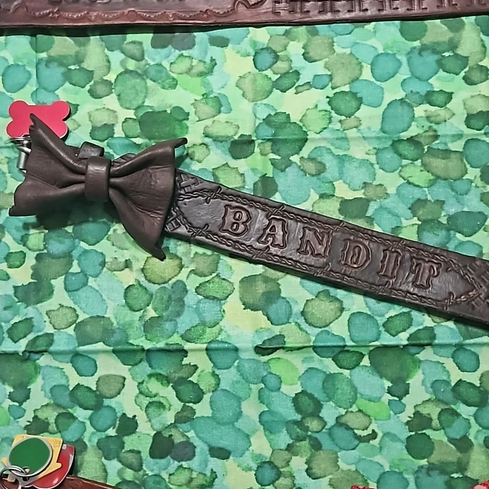 Handmade tooled leather