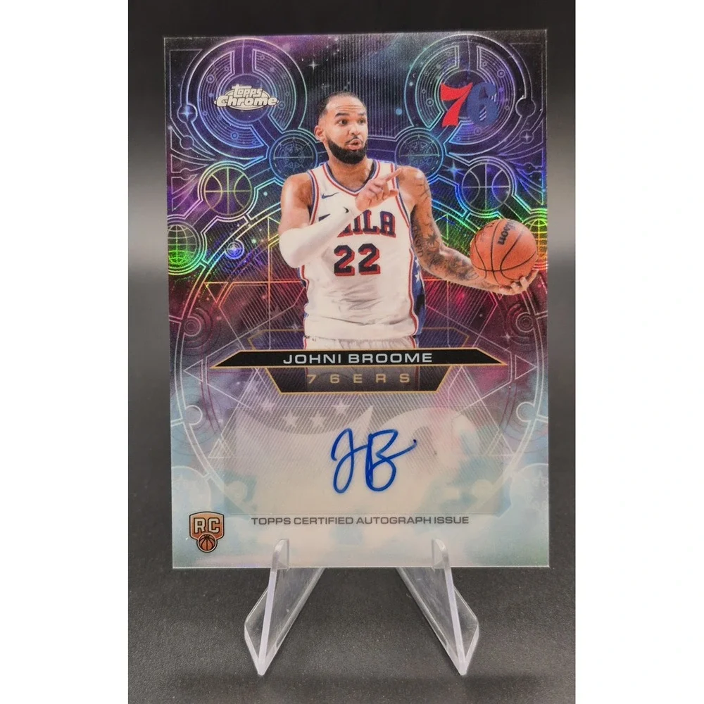 2025 Topps Johni Broome CH-JBR Rookie Chronographs Chrome Refractor Auto RC 76er