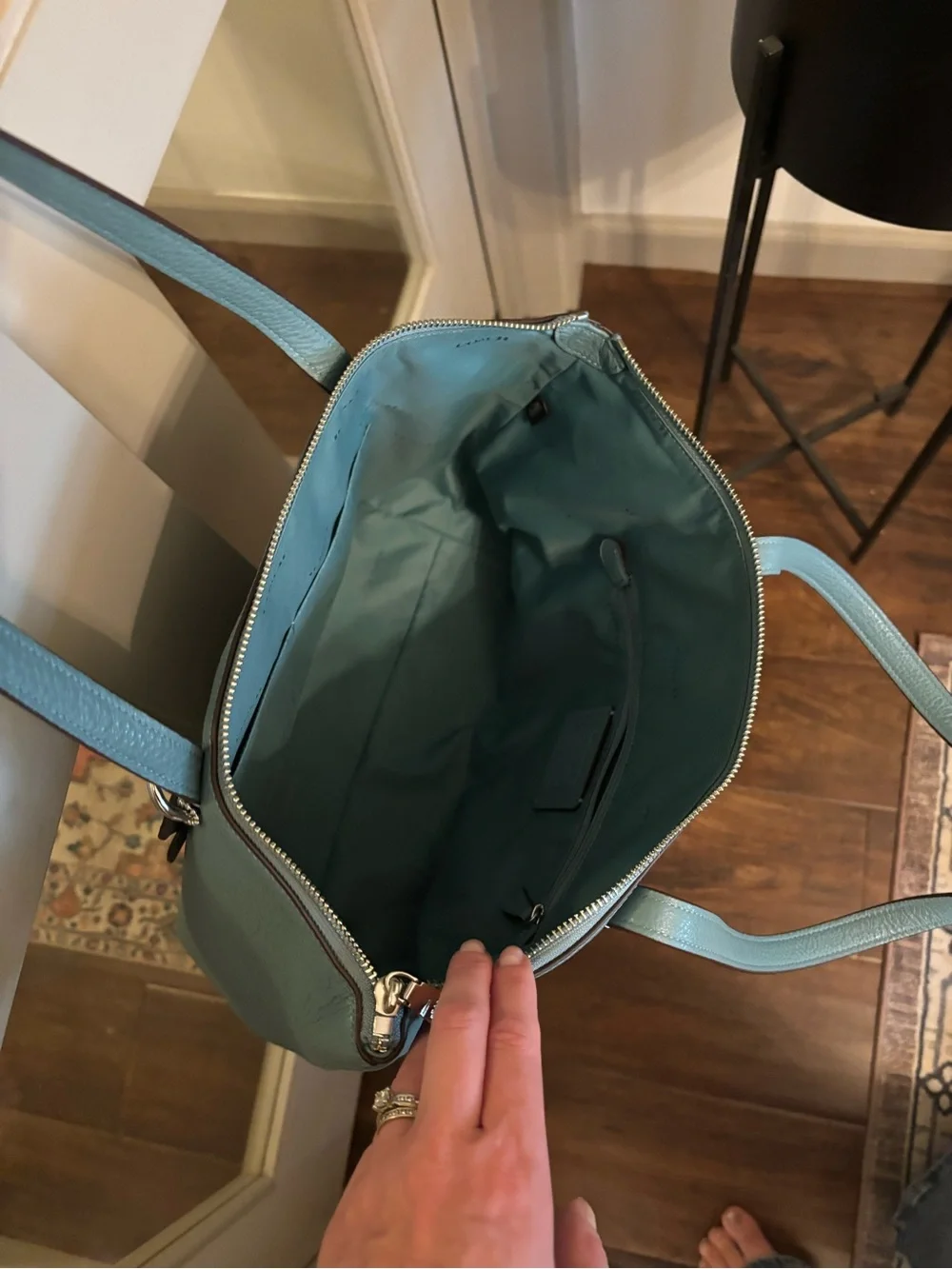 Coach pebbled leather