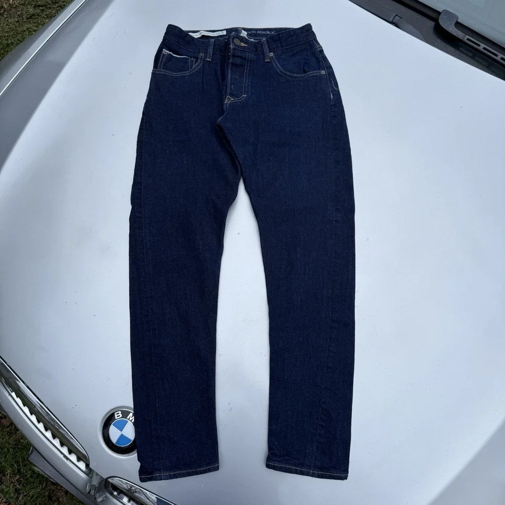 Banana Republic Jeans Mens 30X32 Trooper Fit Selvedge White Oak Cone Denim USA