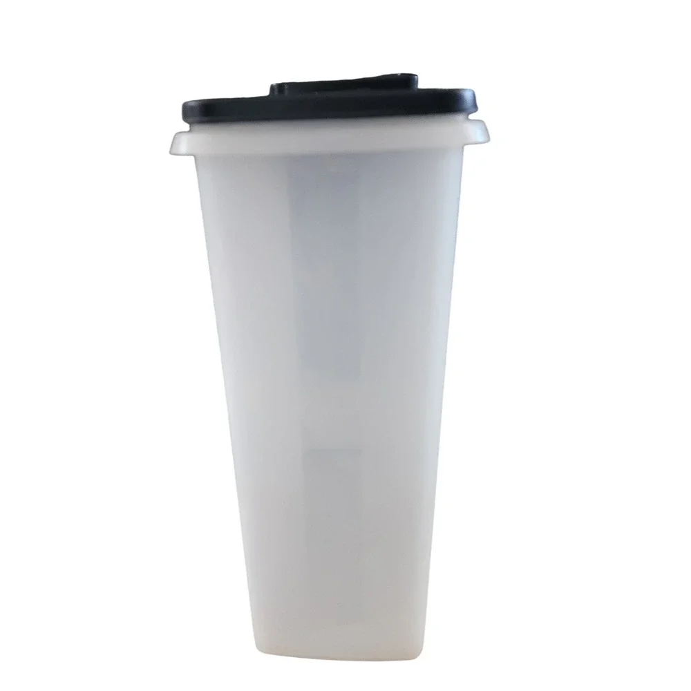 Tupperware Modular Mates Super Oval 4 Sheer Black Flip Top‎ Lid 16.5 Cup