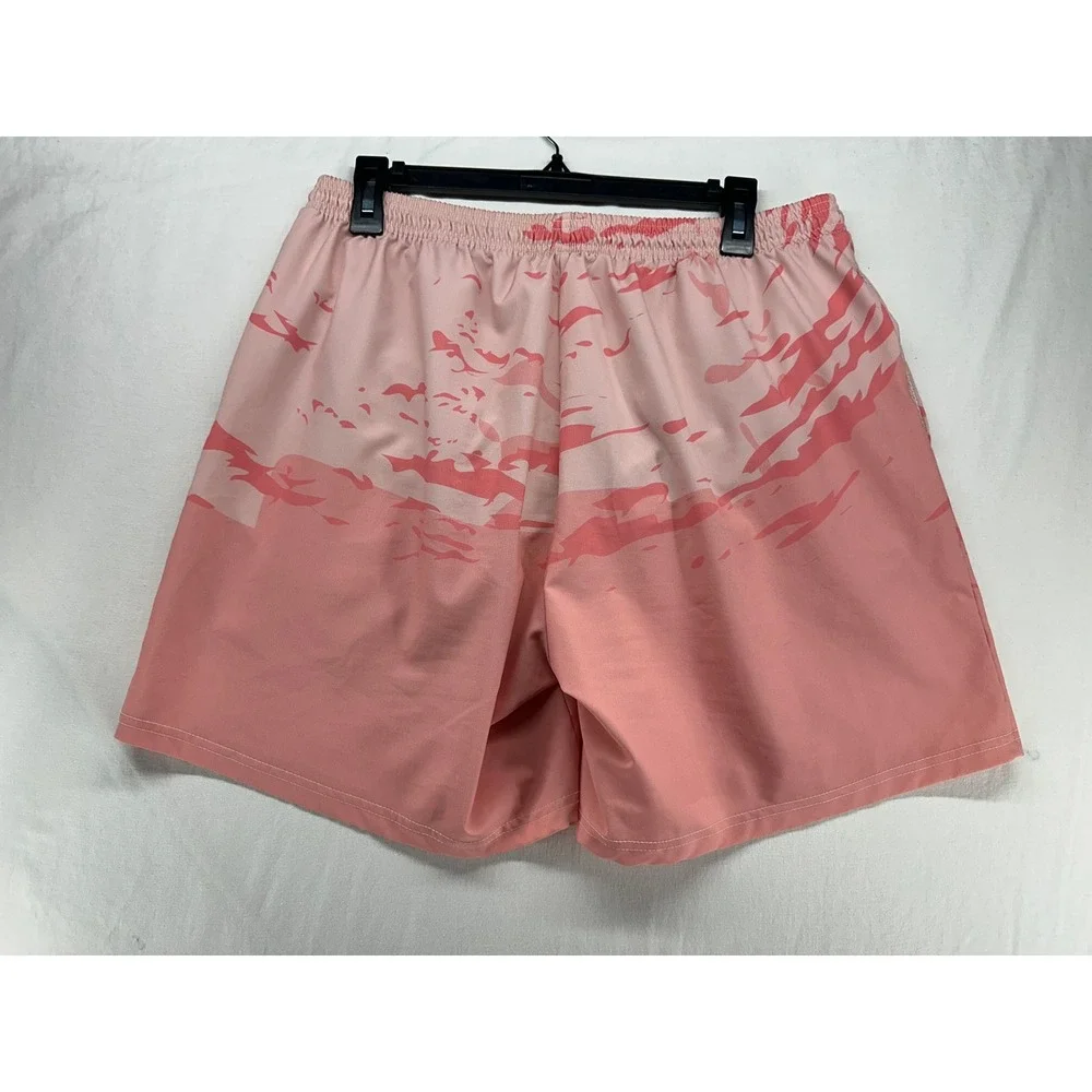 La Croix Cran-Raspberry Pink Swim‎ Trunks Mens Size 36 Graphic Board Shorts