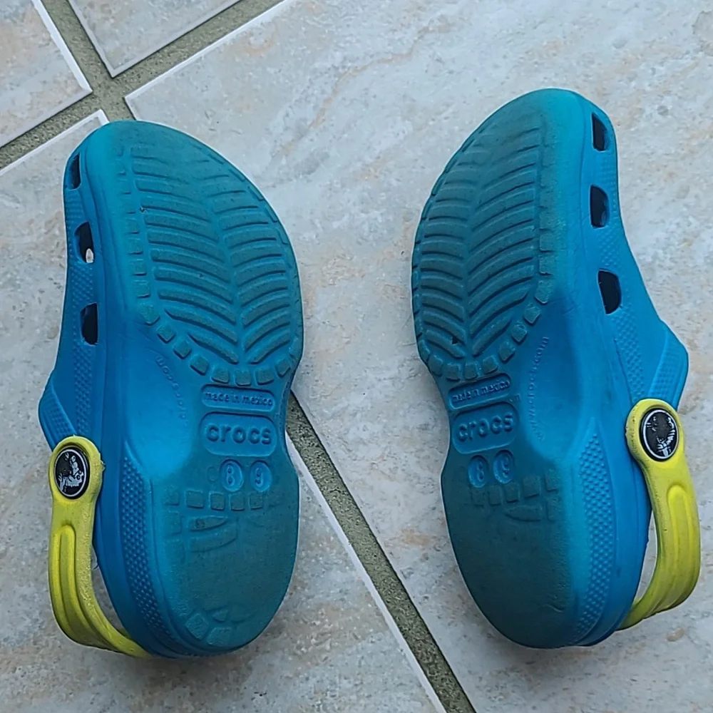 CROCS blue greenish
