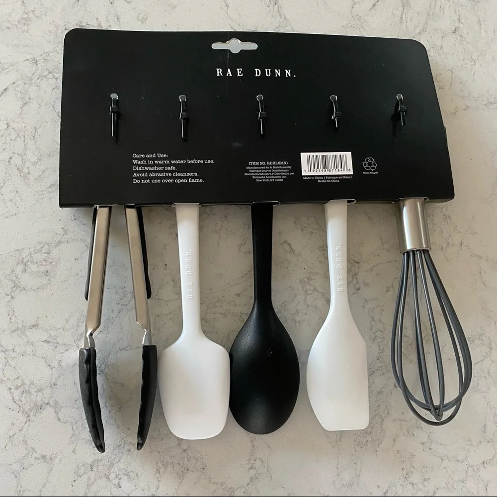 NWT Rae Dunn Gnome Trick Treat Halloween Kitchen Utensils Set