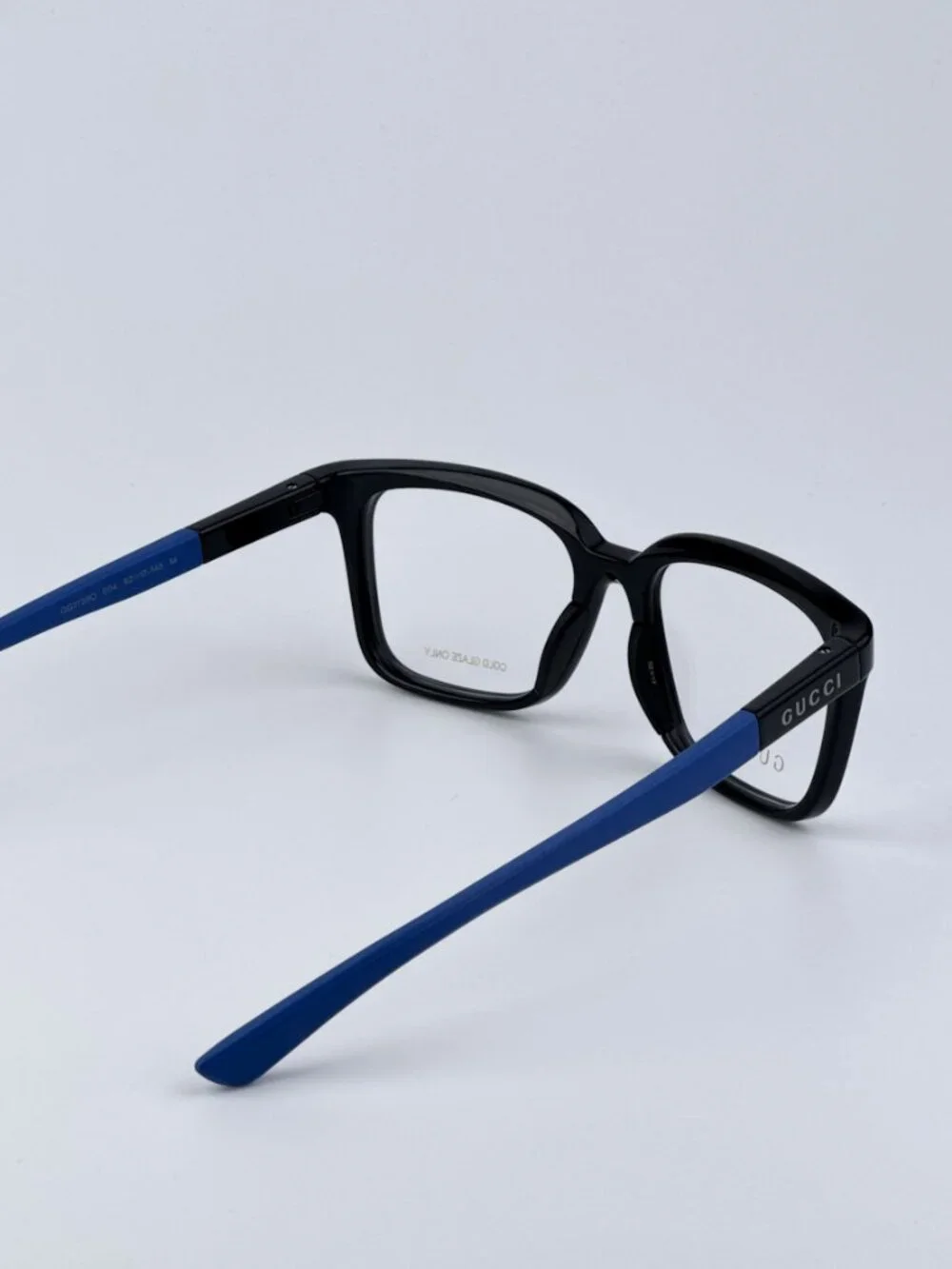 GUCCI GG1738O 004 BLACK BLUE SQUARE EYEGLASSES