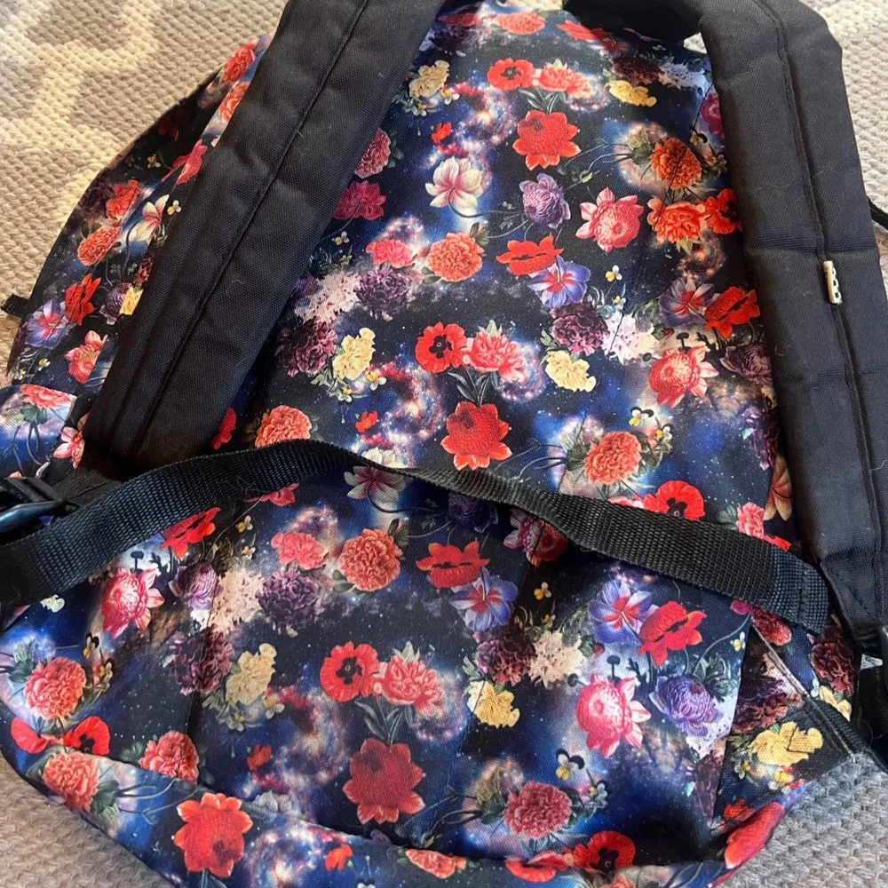 Vans Realm Classic Patch Galaxy Floral Print Backpack‎ Bookbag Warped tour
