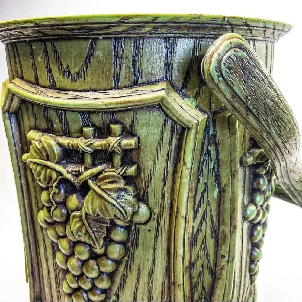 Vintage Chinoiserie Plastic Ice Bucket