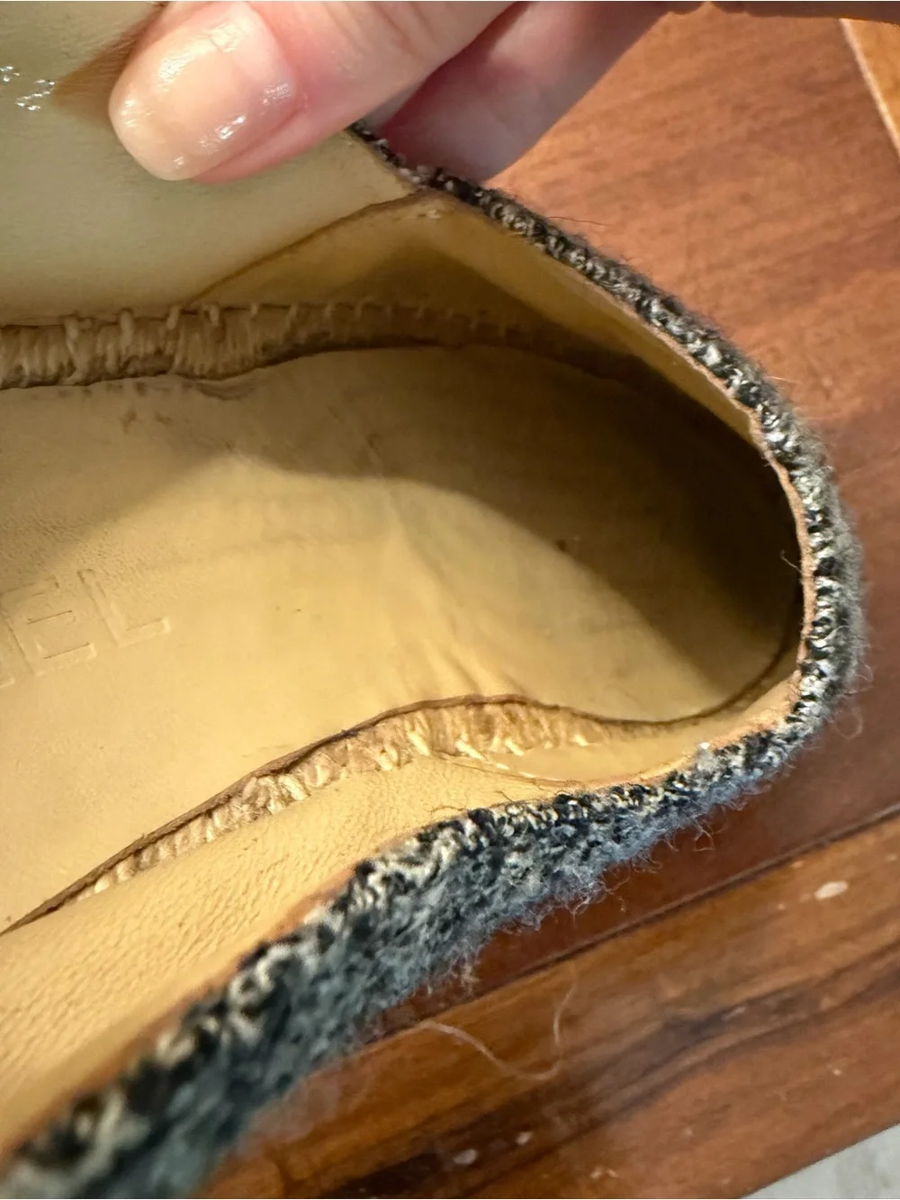 CHANEL espadrille flats