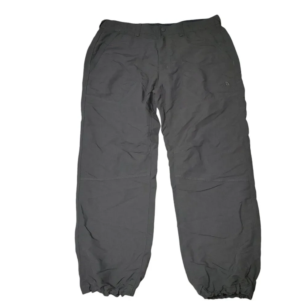 The North Face Mens Sz 40 Hiking Pants Khaki Green Performance Outdoors