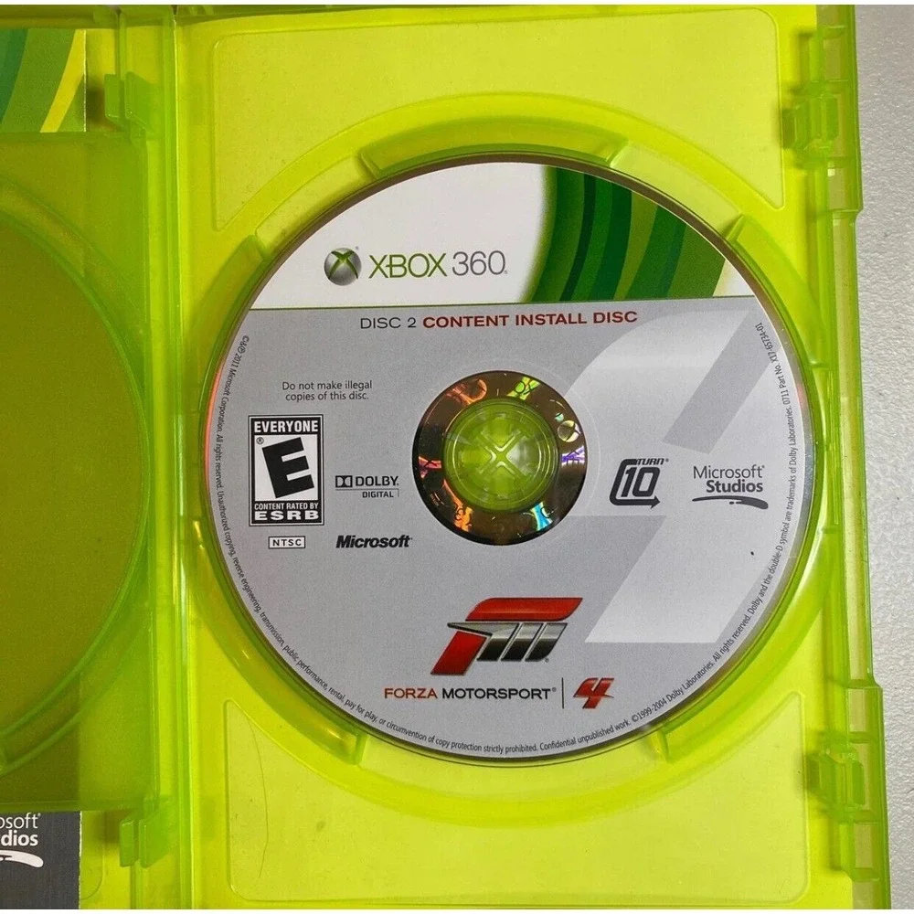 Forza Motorsport 4 for Microsoft Xbox 360 Video Game Complete Case Manual‎ Disc