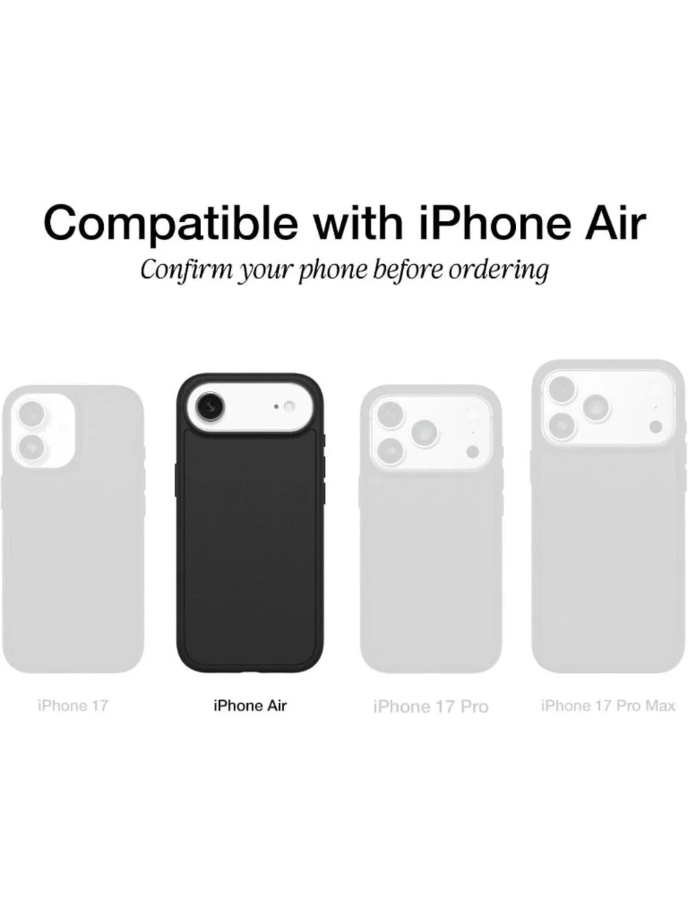 OtterBox‎ iPhone 17 Air Profile Series MagSafe Case - Black - Ultra-Slim