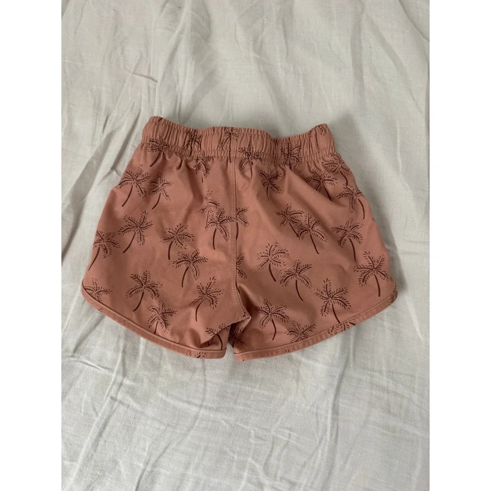 Rylee + Cru Kids Palm Tree Print Swim Trunks 12-18 Months