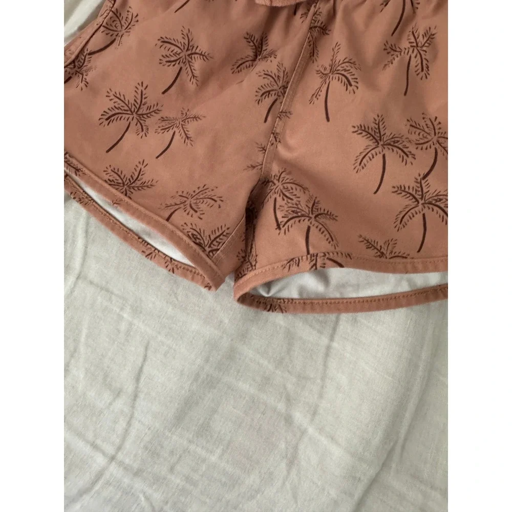 Rylee + Cru Kids Palm Tree Print Swim Trunks 12-18 Months