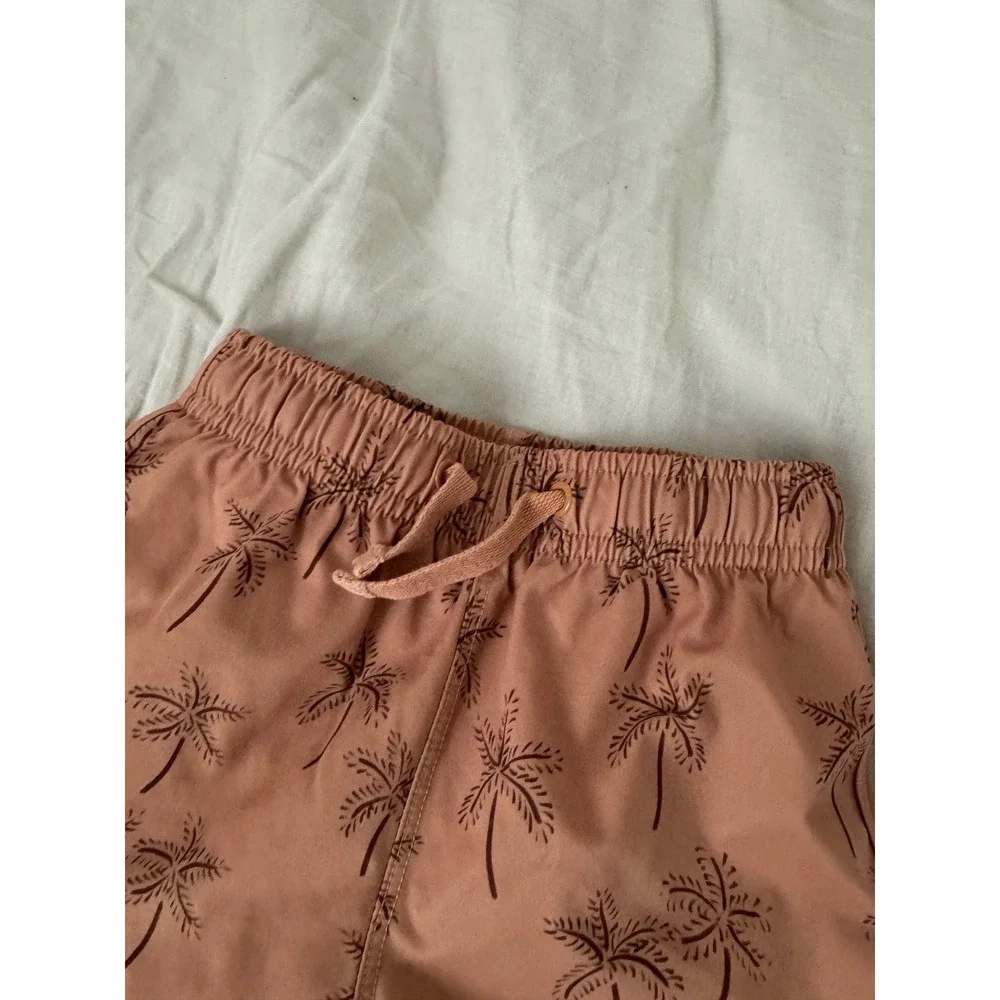 Rylee + Cru Kids Palm Tree Print Swim Trunks 12-18 Months