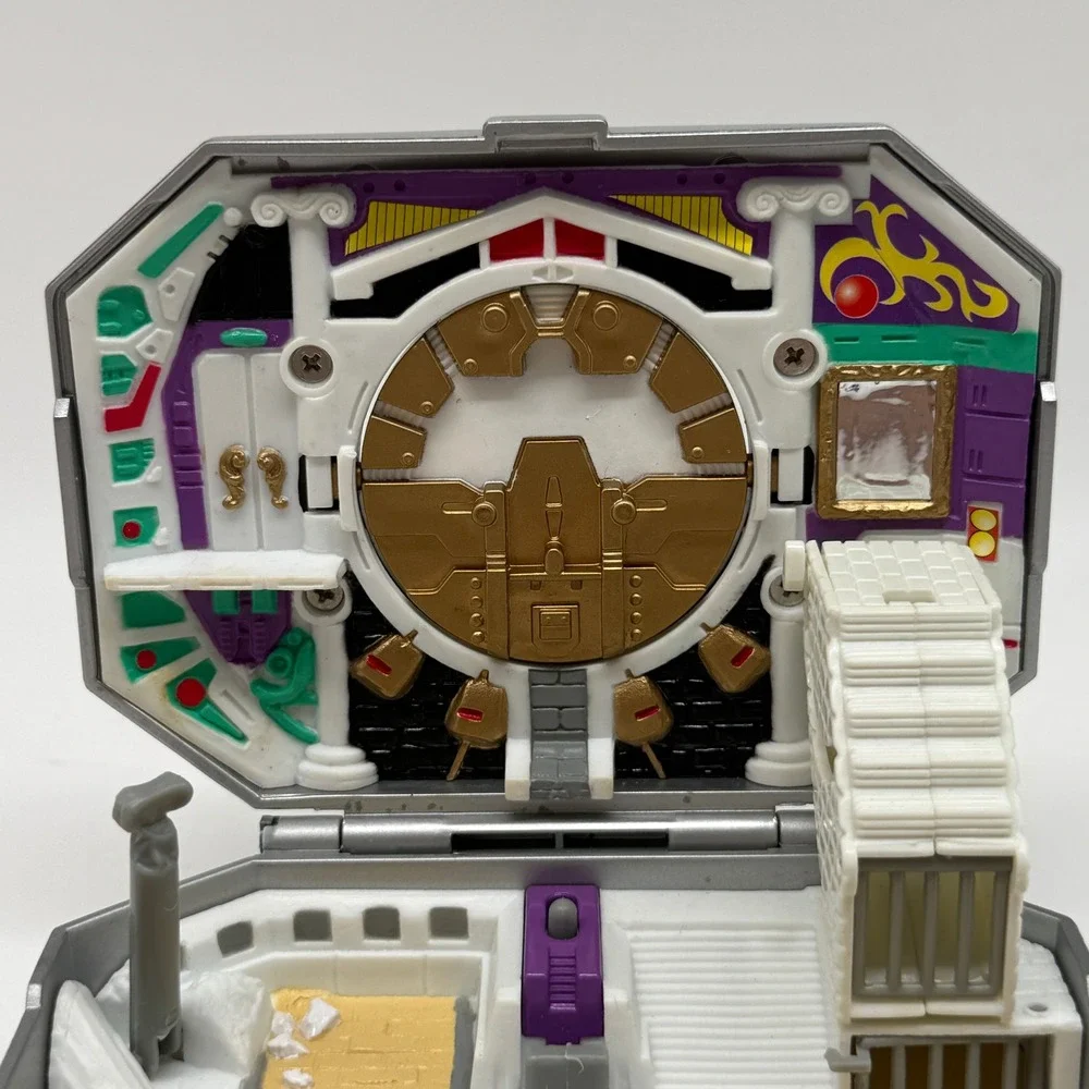 Bandai‎ Power Rangers Micro Playset 1995 Silver White Ranger Tiger Morpher Case