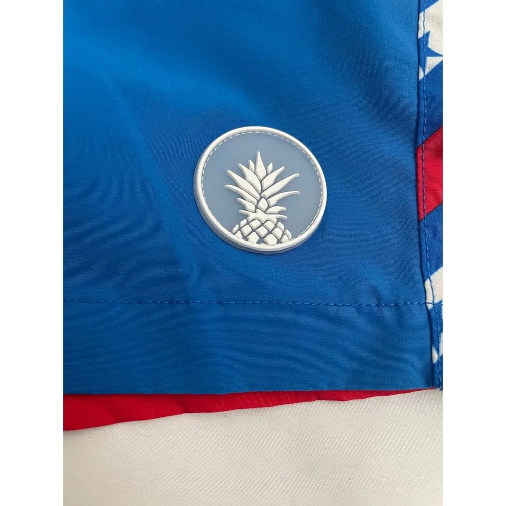 Chubbies American Flag Board Shorts Medium‎ Red White Blue Swim Trunks 5