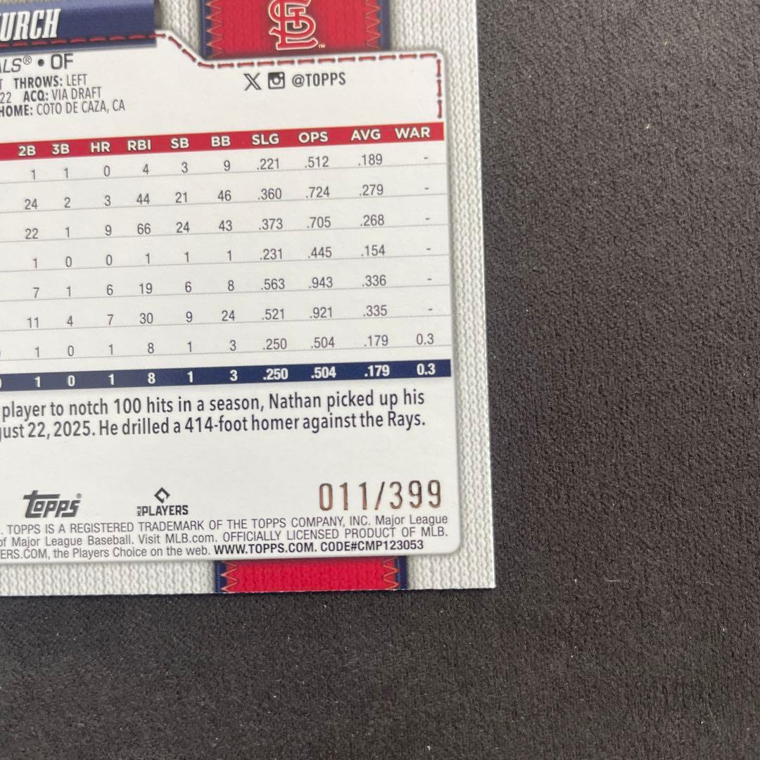 Nathan Church RC 399 Series 2026 Topps